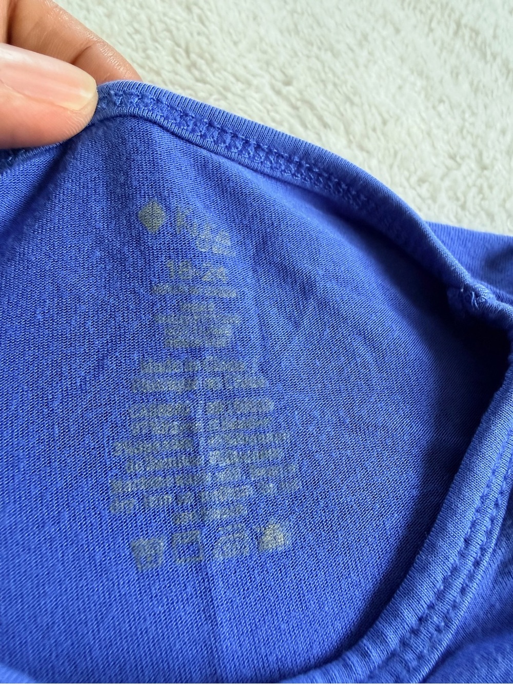Kyte Baby Bamboo Long Sleeve Pajama Set Royal Blue Size 18-24 Months - Picture 3 of 3